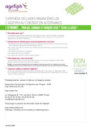 Maybe you would like to learn more about one of these? Agefiph Synthese Des Aides Aux Contrats En Alternance