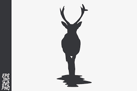 Download Reindeer Silhouette Svg Free Svg Cut Files Create Your Diy Projects Using Your Cricut Explore Silhouette And More The Free Cut Files Include Svg Dxf Eps And Png Files SVG Cut Files