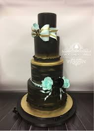 Black And Gold Wedding Cake Black Gold Turquoise Wedding Cake Turquoise Wedding Turquoise Wedding Cake Wedding Cakes