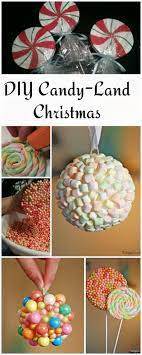 Diy Candyland Christmas Decorations Ornaments The Budget Decorator Candy Christmas Decorations Candy Land Christmas Candy Christmas Tree
