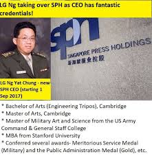 Sph magazines remains a key pillar for the group and we are happy to place it in eugene's good hands. We Want Minister Grace Fu To Resign Lg Ng Taking Over Sph This Month Has Fantastic Credentials Lg Ng Yat Chung Was Appointed A Director Of Sph On 1 Aug Last