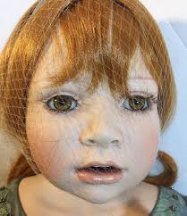 Christine Orange 30" Lily Porcelain Doll 130/1500 With Accessories EUC