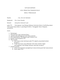 Meski begitu, semua poin penting dari format notulen rapat sudah dicantumkan. Notulen Seminar