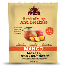 Okay Mango Revitalizing Anti Breakage Leave In Conditioner Packet Helps Revitalize Repair And Restore Moisture To Hair Sulfate Silicone Paraben Free For Deep Conditioner Paraben Free Products Leave In Conditioner