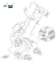 Get your commercial landscaper parts catalog. Makita Elm3300 Electric Lawn Mower 240v Spare Parts Spare Elm3300 From Spare Parts World