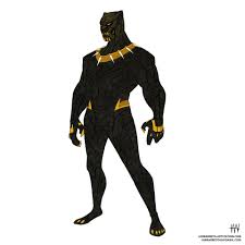 Black And Gold Cartoon Characters Erik Killmonger Golden Jaguar Kings Of Wakanda Posted By Ian Barreto Black Panther Marvel Black Panther Art Dc Comics Vs Marvel