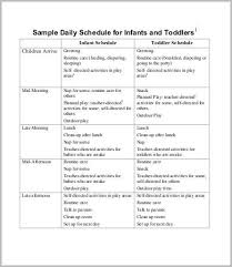 baby schedule 7 free word excel pdf documents download