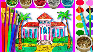 Documents similar to dream house drawing 2020. How To Draw And Paint Barbie Dream House With Water Color Teaching Drawing For Kids Youtube