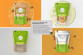 500g Clear Pouch Packaging Mockup By Incdesign On Creativemarket In 2020 Pouch Packaging Packaging Mockup Pouch