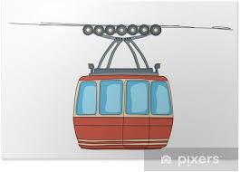 Madrid, leinwanddruck von 50 x 75. Poster Seilbahn Auf Seilbahn Pixers Wir Leben Um Zu Verandern