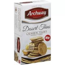 Banana oatmeal chocolate chip cookies. Archway Dessert Thins Cookies Lemon Tart Fruit Wafers Martin S Super Markets