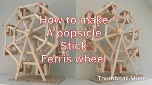 You could even add a chimney on top with a few popsicle sticks and wood for a creative feel. How To Make A Popsicle Stick Ferris Wheel Youtube