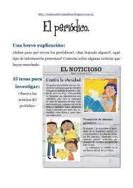 La atención médica primaria se muere, denuncian los propios facultativos. Actividades Para Trabajar Un Periodico Portadores De Texto Texto Informativo Periodico Escolar