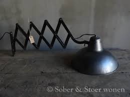 schaarlamp vintage industrieel nr 763 www lampen verlichting en industrieel