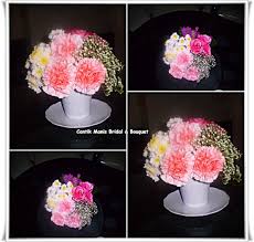 Belajar cara mengubah bunga hiasan meja pusat internet 1malaysia pulau serai, dungun, terengganu. Hiasan Tangga Cantik Manis Bridal Bouquet