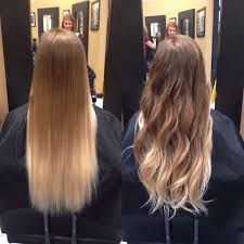 Blue, teal, purple, black, white. Blonde Ombre Straight And Curled Peinados Con Cabello Suelto Tintes De Pelo Puntas Rubias