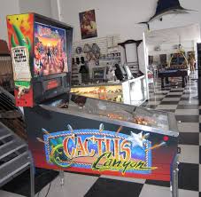 You will also find parts and accessories including the bad guy and bad guy hat, ramps, flyer, sound board, flipper rebuild kit, fuse kit, cpu rom chip set. Cactus Canyon Pinball Machine Bally Collector S Condition