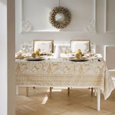 Golden Printed Cotton Napkins And Tablecloth New Arrivals Zara Home Turkiye Turkey Table Cloth Christmas Table Table Covers
