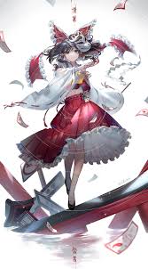 東方project 楽園の素敵な巫女 ekita玄のイラスト pixiv 霊夢 かわいい 芸術的アニメ少女 東方 かわいい