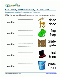 Kindergarten printable worksheets for practice. Preschool Kindergarten Worksheets Printable Organized By Subject K5 Learning