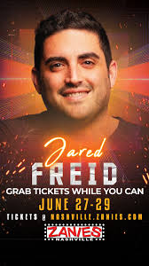Comedian and Podcaster Jared Freid returns to Zanies June 27-29! Tickets  will sell out quickly, so grab tix before they're gone, Nashville-->  https://bit.ly/Nash_Freid25