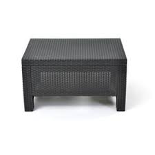 Contemporary Outdoor Coffee Table In Durable Black Plastic Rattan Free Shipping Contemporary Outdoor Coffee Tables Outdoor Coffee Tables Contemporary Outdoor