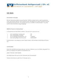 Кредиты и вклады райффайзен банка. Infos Zu Iban Und Bic Raiffeisenbank Heiligenstadt I Ofr Eg