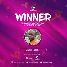 Daniel Faleti is the Winner of the Draw and Win Contest