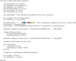 Vba Code To Convert Pdf To Excel With Word Excel Coding Excel Shortcuts