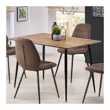 Table 120x80 Pour Cuisine Plateau Bois Pied Metal Noir Nutts Découvrez nos tables hautes et mange debout design en bois et acier, tables de bar pour un usage convivial, mange debout lumineux et festif. table de salle a manger 120 x 80 plateau aspect bois pieds acier noir nutts