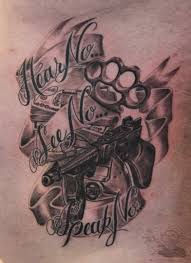 Emo teddy bear drawing at paintingvalley com explore. Small Gangsta Tattoo Ideas Novocom Top