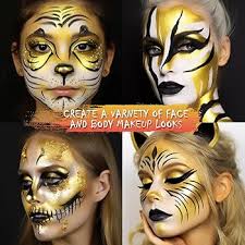 Black And White Face Paint VIOLA HOUSE Face And Body Paint, Silver Gold,  Washable For Adults & Children, Halloween Christmas SFX Special Effects  Makeup, 60g/2.11oz (Gold Black Face Paint Stick