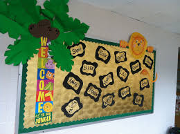Jungle Theme Bulletin Board Jungle Theme Classroom Toddler Bulletin Boards Jungle Theme