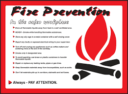 Fire is a good servant but a bad master. Fire Prevention In The Safer Workplace Safety Posters Pst409