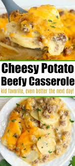 Cheesy Ground Beef Potato Casserole Is The New Favorite Breakfast Bake In 2020 Beef Casserole Recipes Ground Beef Casserole Recipes Dinner With Ground Beef