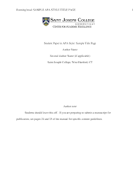 Apa paper format is commonly used for subjects such as psychology, social sciences, education, economics these samples were written by our write my essay service according to the specific. Student Paper Title Page Templates At Allbusinesstemplates Com