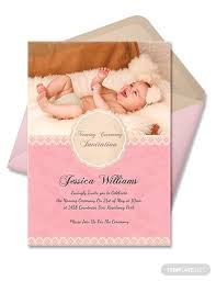 Free Happy Baby Naming Ceremony Invitation Card Template Word Doc Psd Indesign Apple Mac Pages Publisher Naming Ceremony Invitation Naming Ceremony Baby Birthday Invitations
