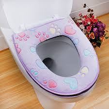 Amazon Com 1pc Thicken Soft Toilet Seat Cover Color Purple