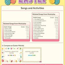 Easter Unit On Musicplayonline Rhythm Activities Teacher Guides Easter Songs