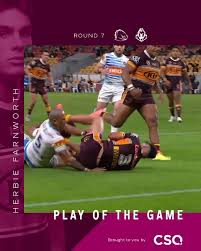 Brisbane Broncos On Instagram Herbie Farnworth Gets Across For His First Nrl Try Brisbane Broncos Nrl Brisbane