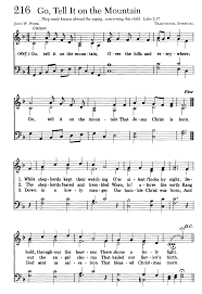 Go Tell It On The Mountain My Friend Always Wanted To Sing This At Our Christmas Eve Service Gospel Song Lyrics Church Songs Christian Song Lyrics