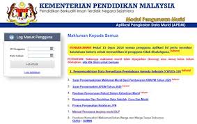 Perkhidmatan apdm ini disediakan secara percuma oleh kementerian pelajaran malaysia. Apdm Kpm E Kehadiran Apdm Aplikasi Pangakalan Data Murid 2020 Login Apdm 2019 Ekehadiran Apdm Nkra Kar Ja