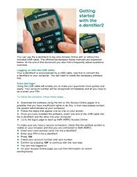 Abn amro online credit card. Getting Started With The E Dentifier2 Manualzz