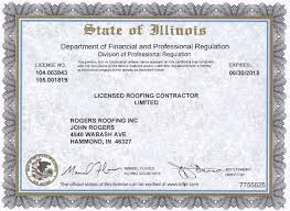Agricultural permits (under 18 years old) Our License Insurance Coverage Rogers Roofing