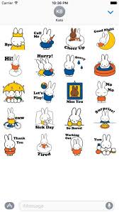 miffy stickers by bare tree media inc ミッフィー イラスト 手帳 イラスト 可愛い壁紙