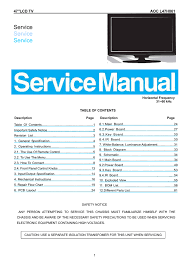 To lock or unlock the osd, . Aoc L47h861 Operating Instructions Manualzz