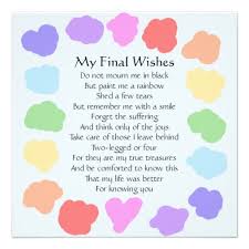 Customizable Wake Memorial Rainbow Poem Invitation Zazzle Com Rainbow Poem Rainbow Quote Rainbow