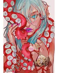 New Character Of My Manga Octupus Tentacle Art Art Anime Tentacle