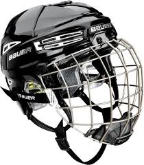 Ein eishockeyhelm ist ein helm, der zum schutz vor verletzungen bestandteil der schutzausrüstung beim eishockey und inlinehockey ist. Bauer Kinder Helm 2100 Combo Mit Gitter Junior Sport Freizeit Sportausrustung Bekleidung