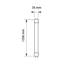 Am bullhamm 37 26441 jever. Led Rohre 120 Cm 18 W 270 230 V 2150 Lumen Ebay